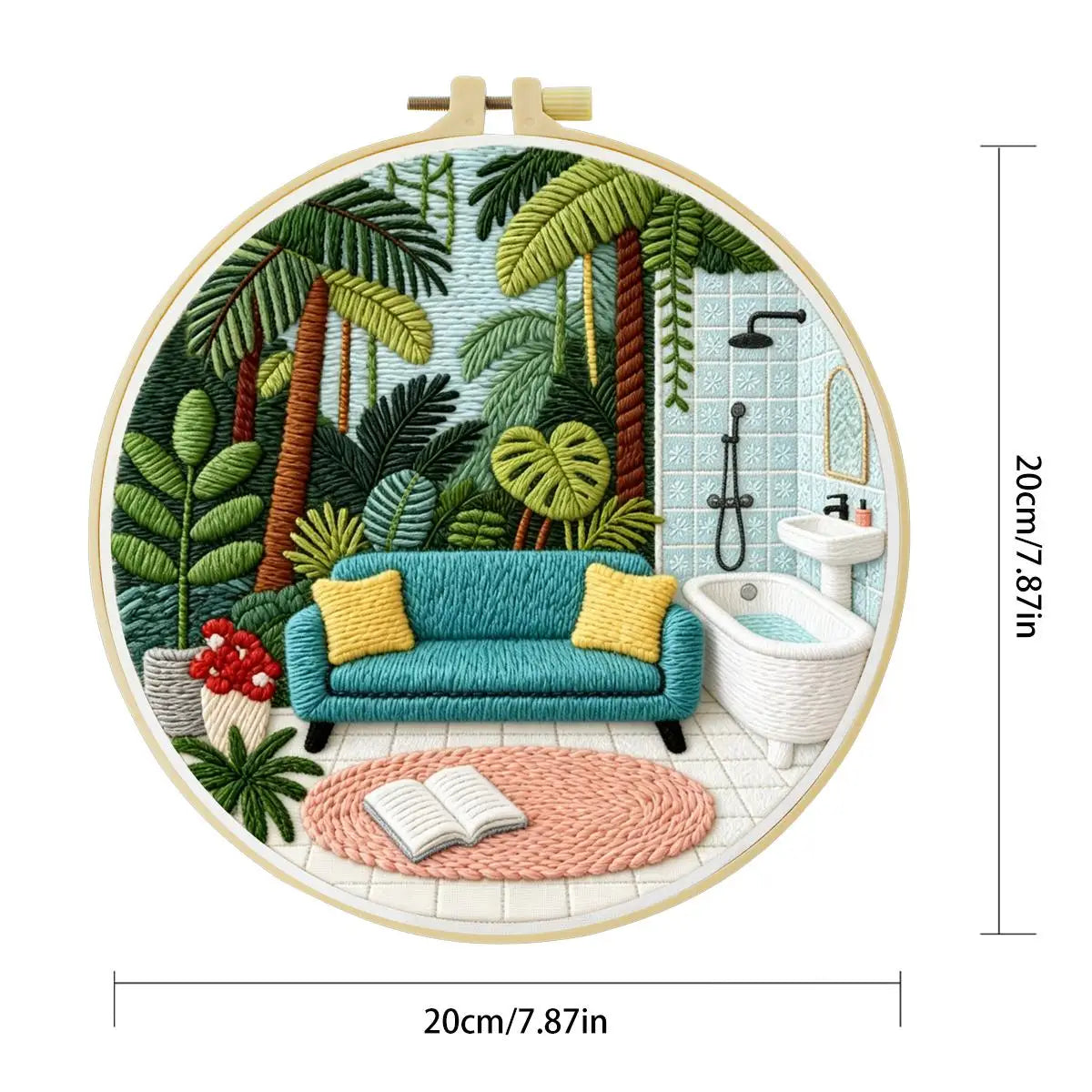 Tropical Oasis Embroidery Kit
