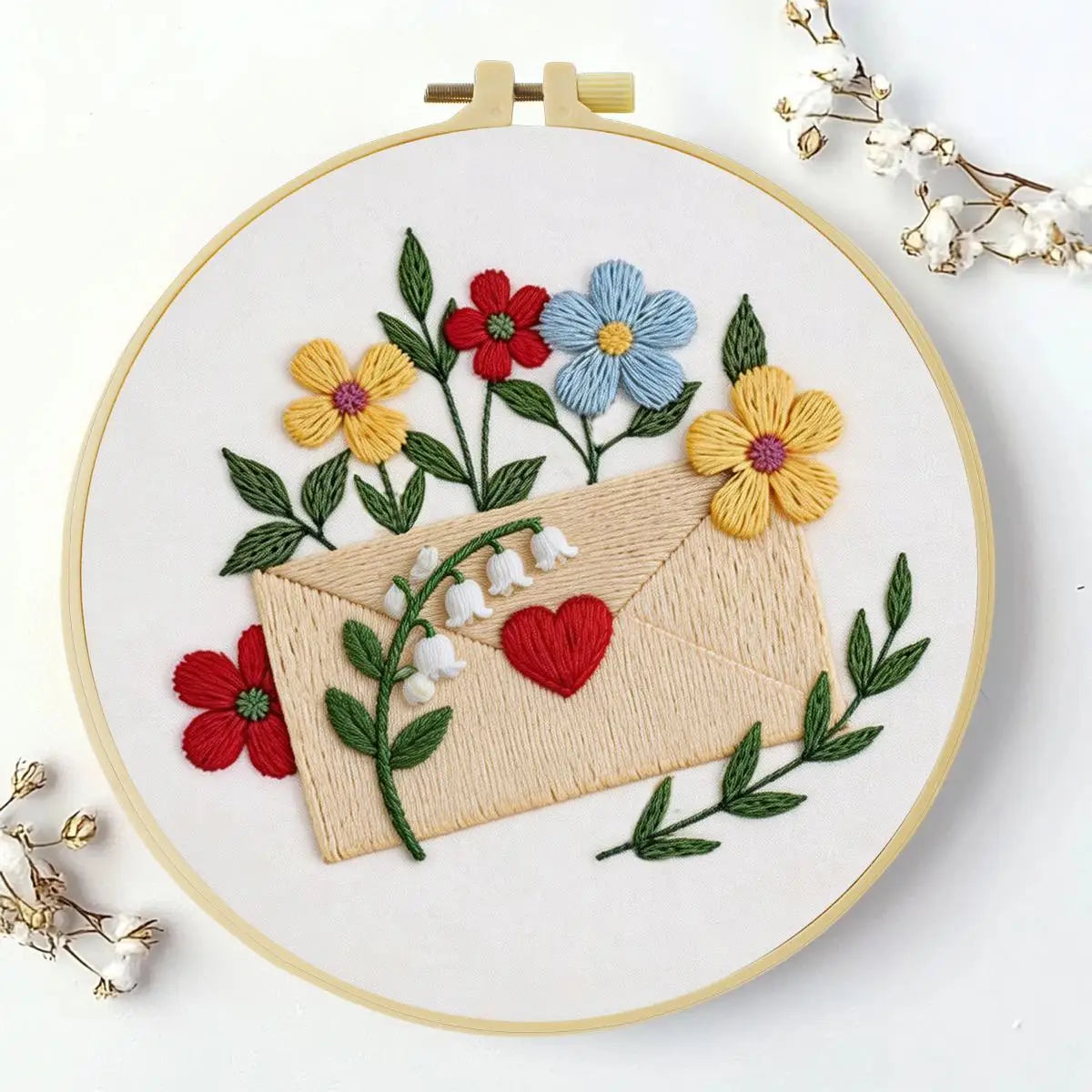 Love Letter & Wildflowers Embroidery Kit