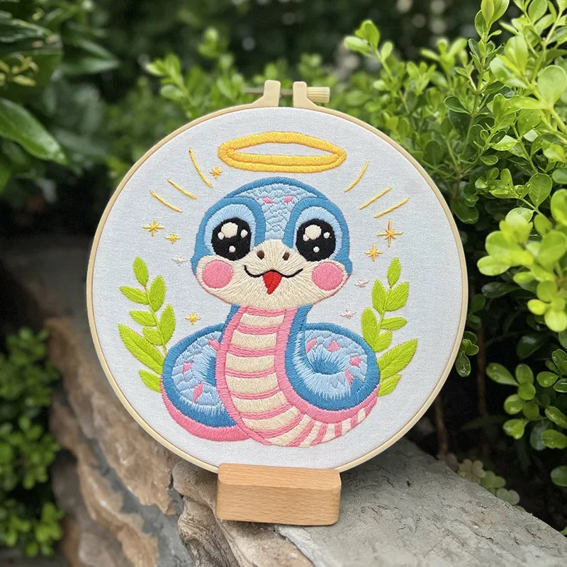 Snake Hand Embroidery Kit