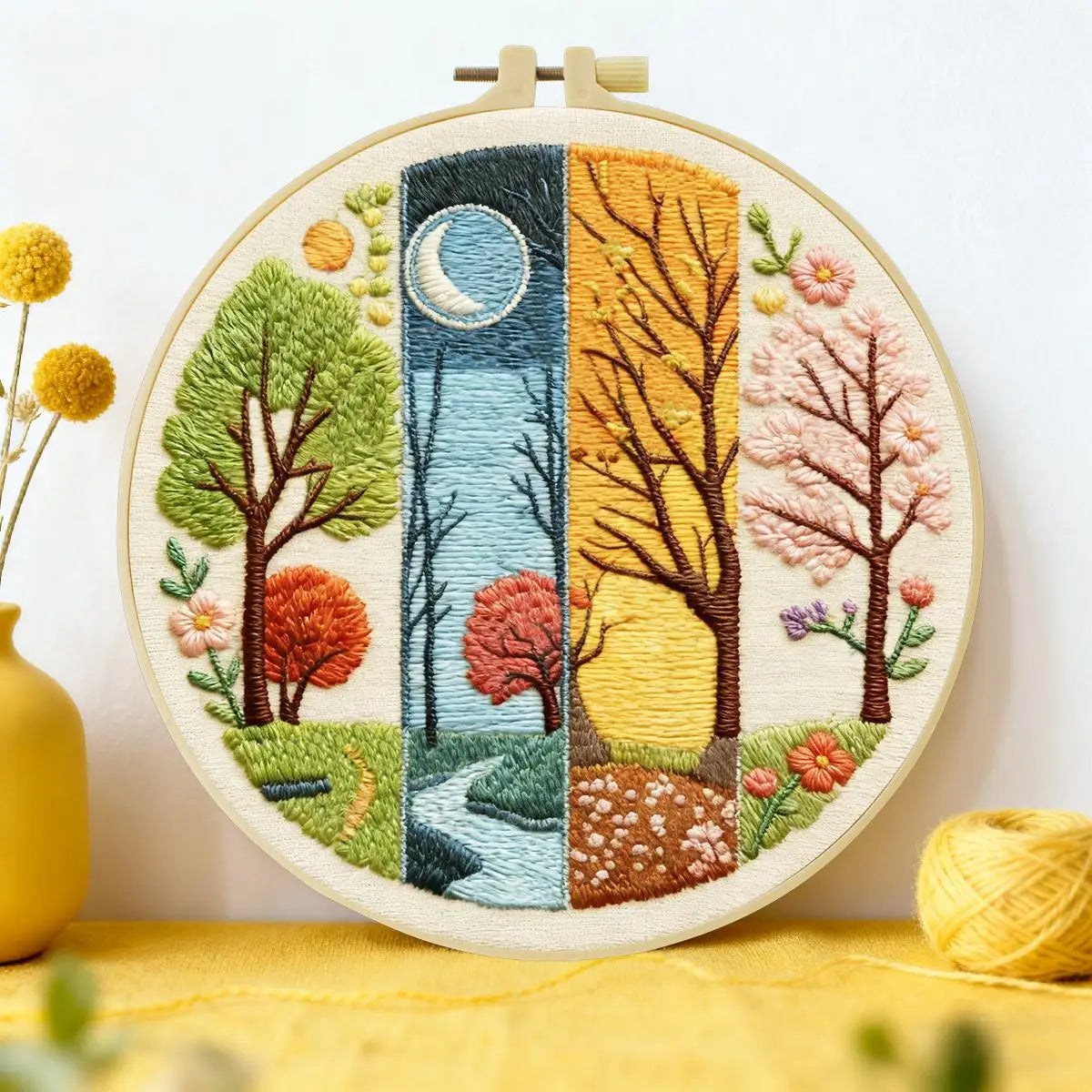Four Seasons Forest Embroidery Kit