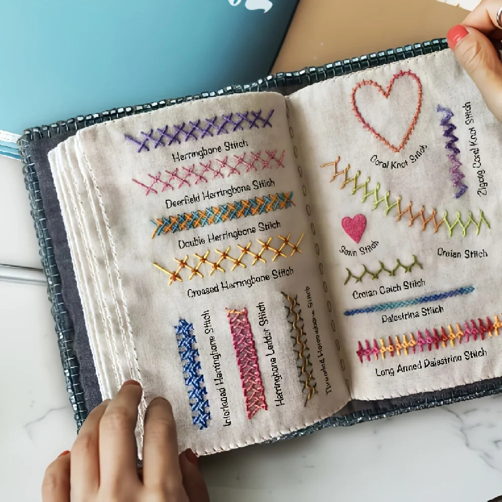 Embroidery Stitch Practice Book