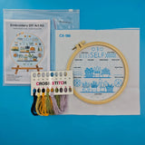 3-Piece Beginner Embroidery Stitch Learning Kit