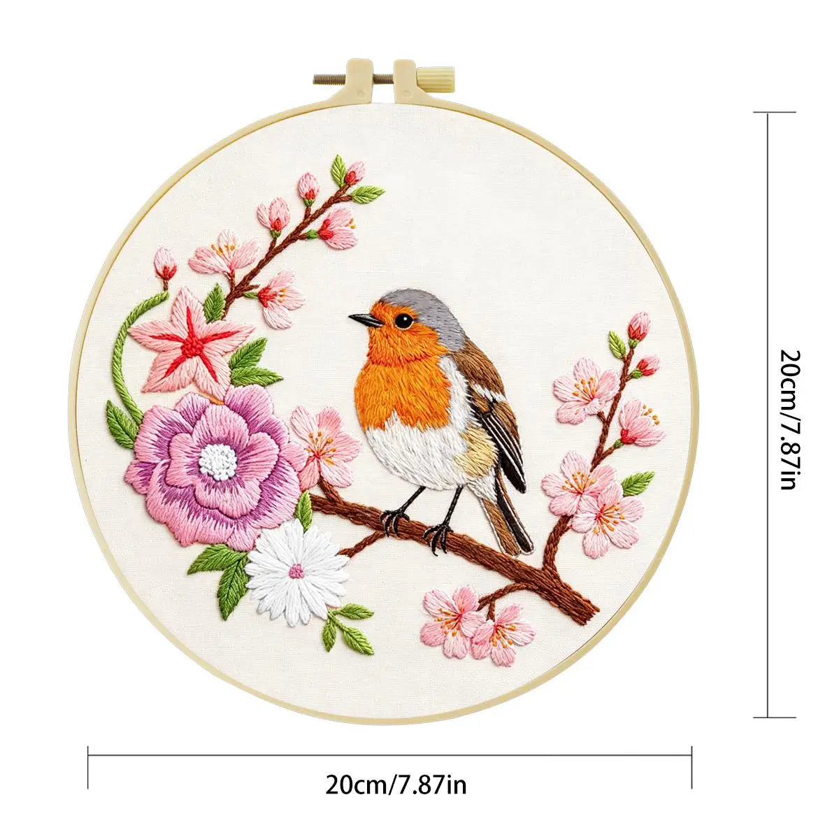 Robin Blossom Embroidery Kit