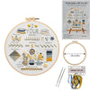 3-Piece Beginner Embroidery Stitch Learning Kit