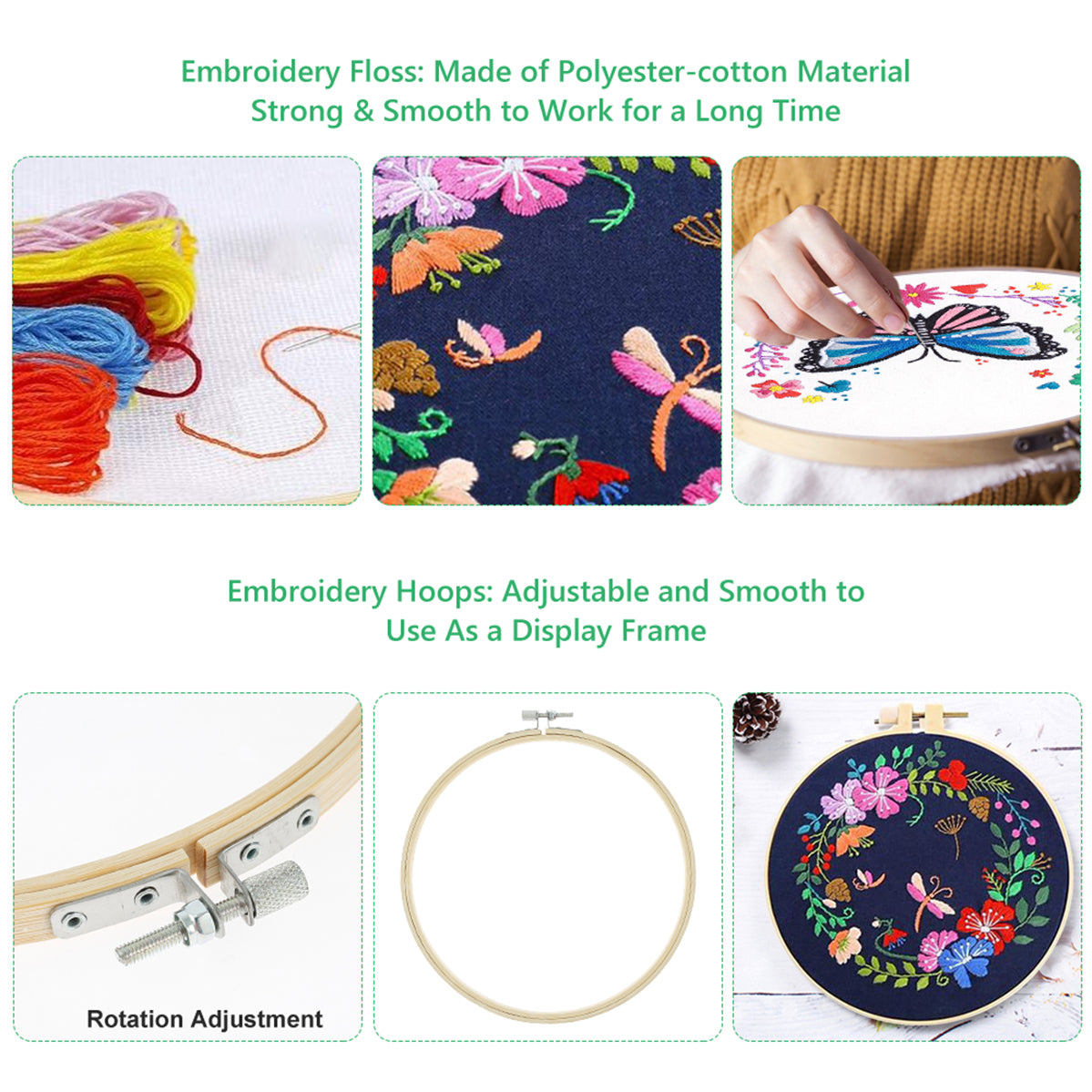 3-Piece Beginner Embroidery Technique Kit
