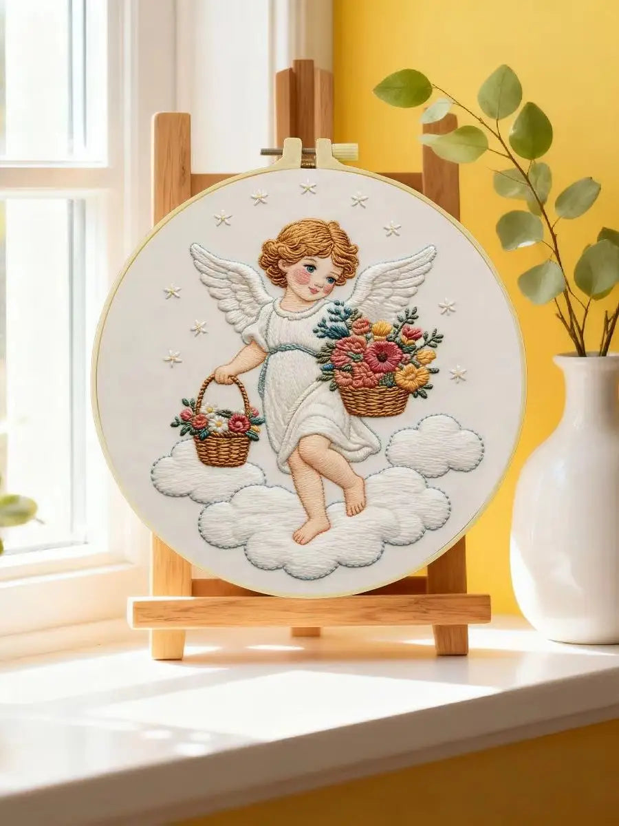 Floral Angel Embroidery Kit