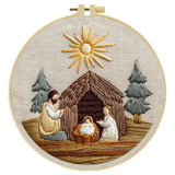 Nativity Scene Embroidery Kit – Holy Family DIY Hand Embroidery Hoop Art Set