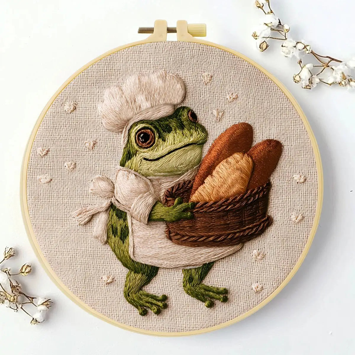 Baker Frog Embroidery Kit