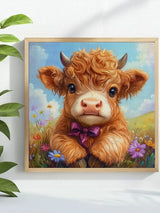 Cute Highland Cow Cross Stitch Kit ๐ฎ๐ธ๐โจ