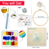 Mediterranean Greek Alley Embroidery Kit – Santorini Inspired Coastal Village DIY Needlepoint Hoop Art Travel Decor Craft Gift for Adults