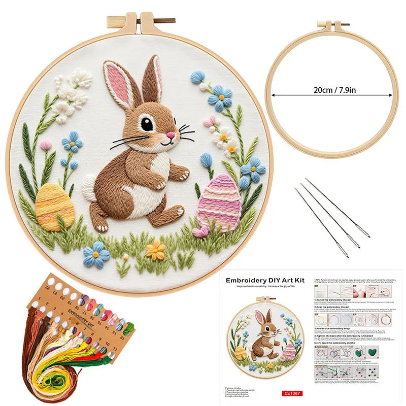 Easter Bunny Embroidery Kit