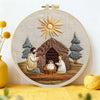 Nativity Scene Embroidery Kit – Holy Family DIY Hand Embroidery Hoop Art Set