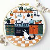 1pc 20X20CM/15X15CM 7.87/6.3inch Simple Bag Embroidery Starter Kit DIY kit DIY embroidery kit manualidades Set for Beginner