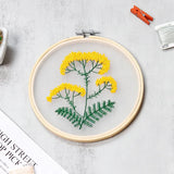 Transparent Double-Sided Flower Embroidery Starter Kit
