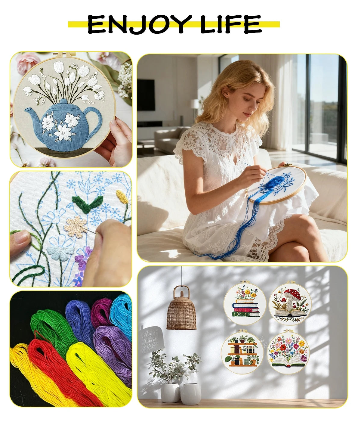 Dancing Skeletons Embroidery Kit