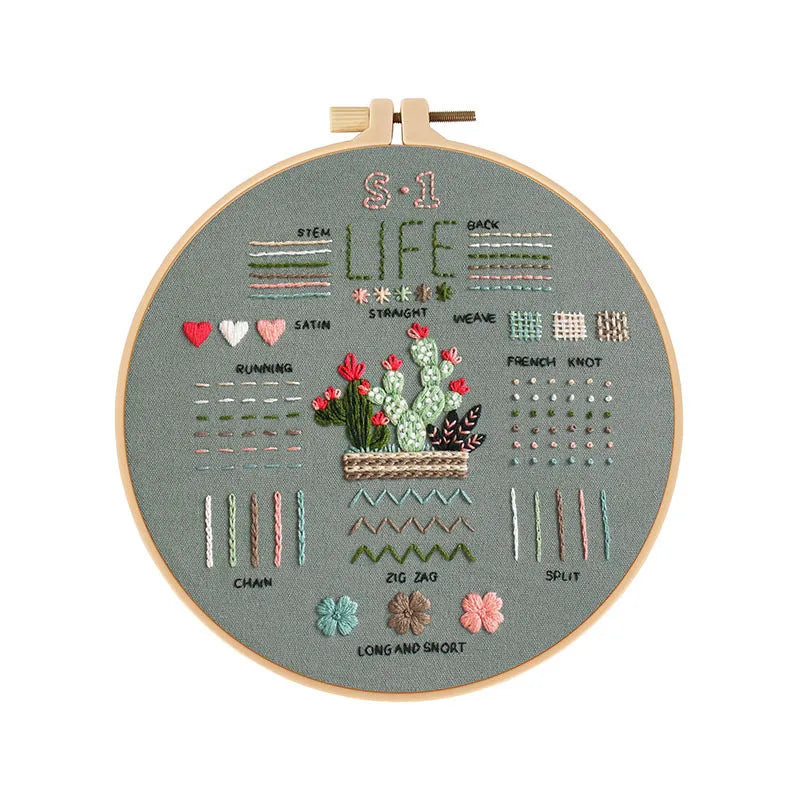 3-Piece Beginner Embroidery Stitch Practice Kit