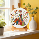 Patchwork Dress Girl Embroidery Kit