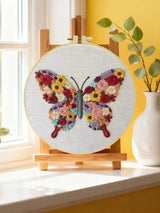 Floral Butterfly Embroidery Kit
