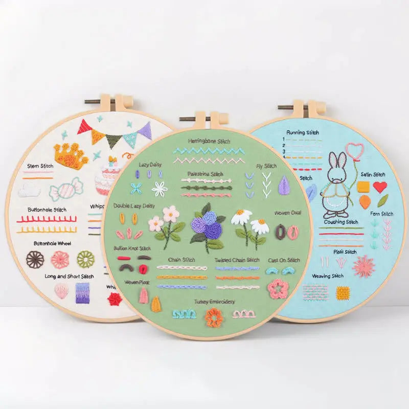 4-Piece Beginner Embroidery Learning Kit