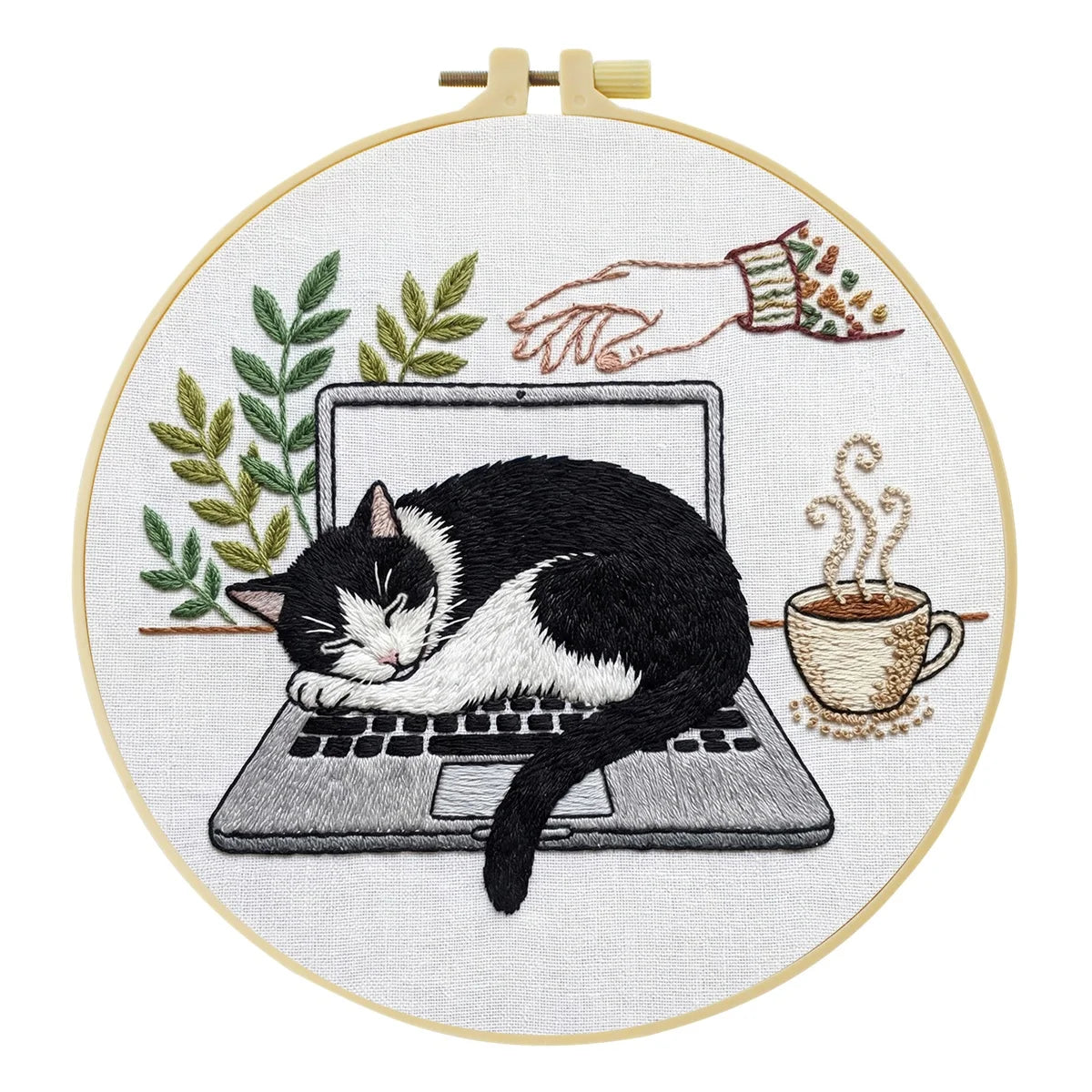 Dachshund’s Midnight Snack Embroidery Kit