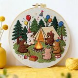 Birthday Bear Camp Embroidery Kit