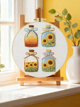 Sunflower Bottles Embroidery Kit