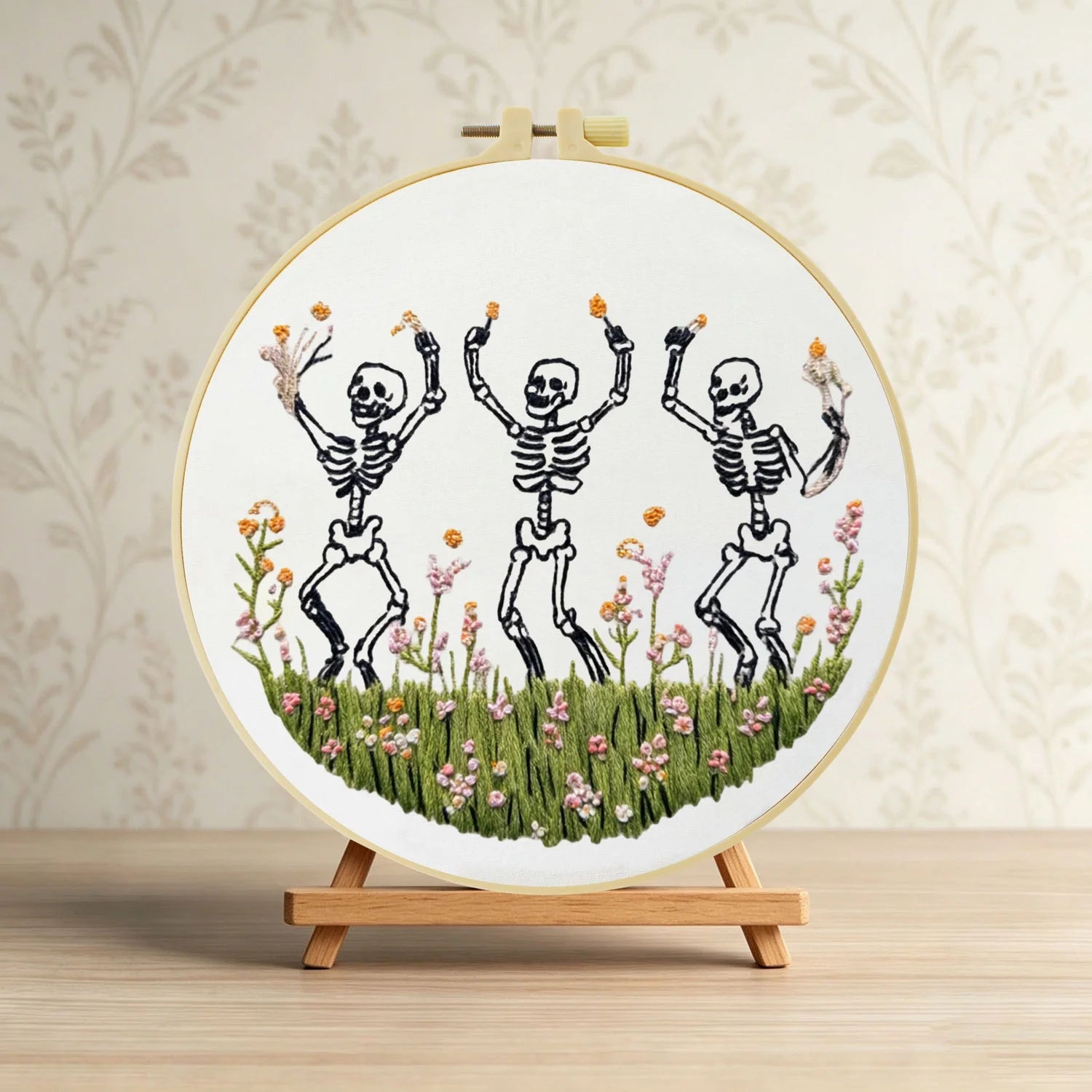 Dancing Skeletons Embroidery Kit