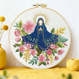 Our Lady of Grace Floral Embroidery Kit