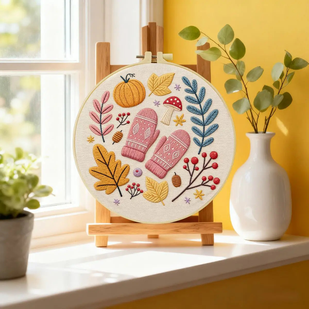 Cozy Autumn Embroidery Kit