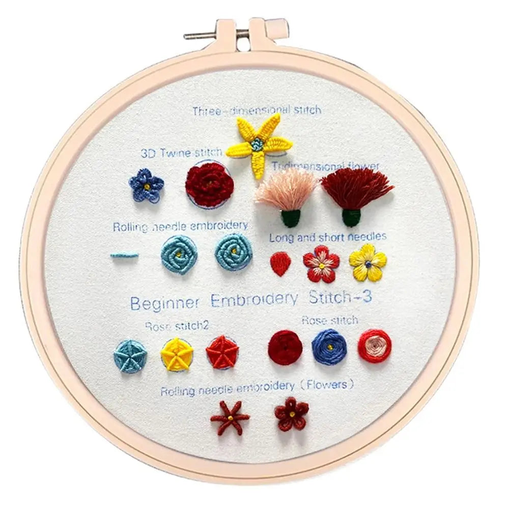 Beginner Embroidery Stitch Practice Kit