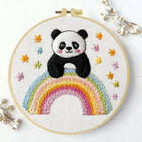 Rainbow Panda Embroidery Kit