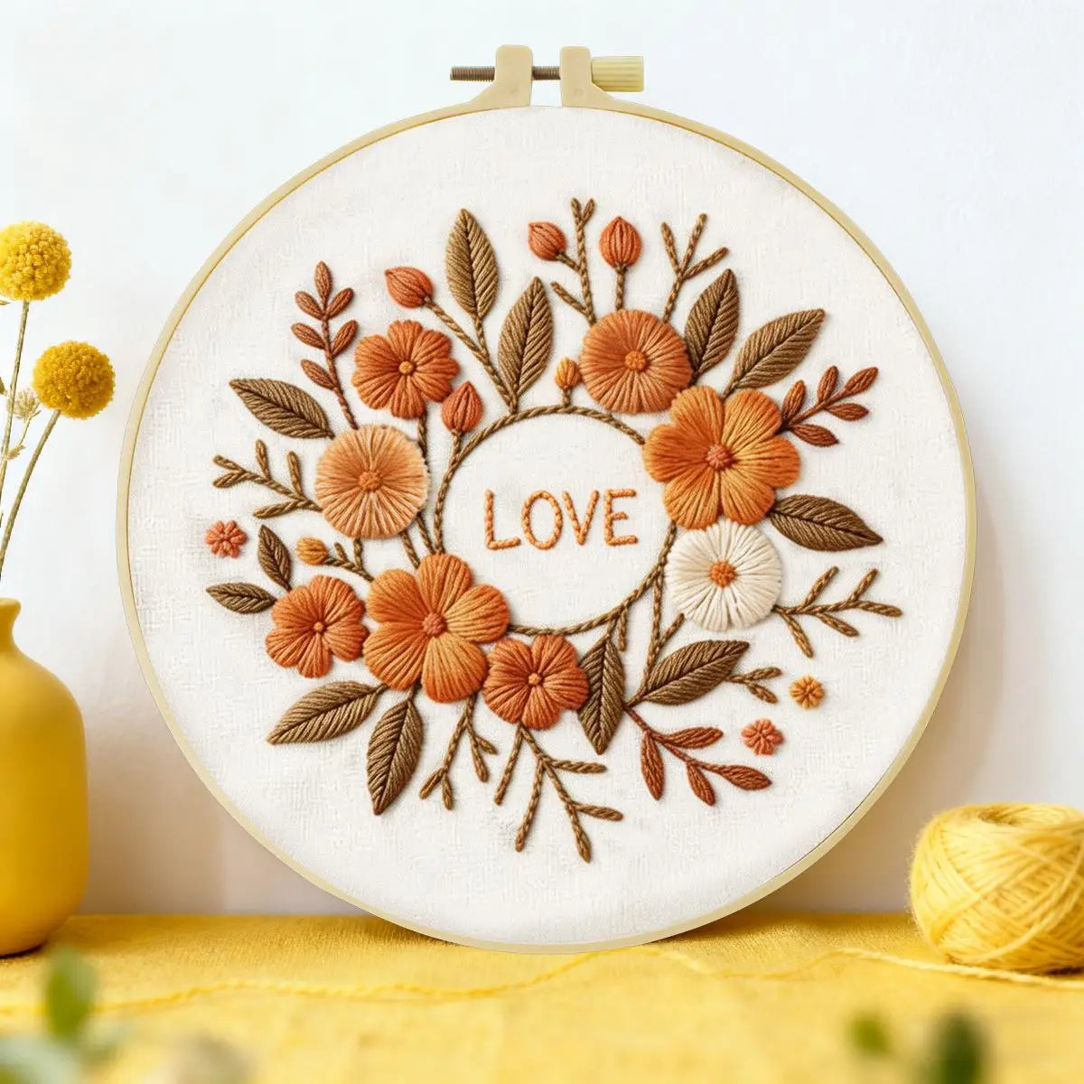 Autumn Love Floral Embroidery Kit