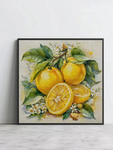 Fresh Lemon Blossom Cross Stitch Kit 🍋🌿🌼✨