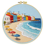 Seaside Village Embroidery Kit