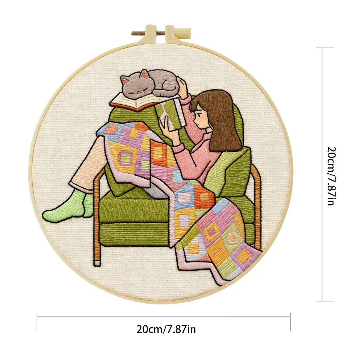 Cozy Reading Corner Embroidery Kit