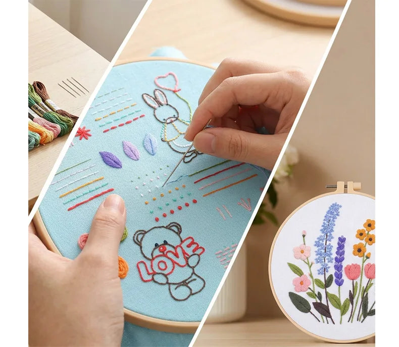 4-Piece Beginner Embroidery Learning Kit