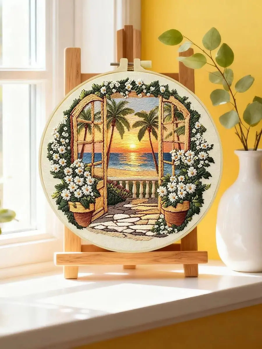 Sunset Paradise Embroidery Kit