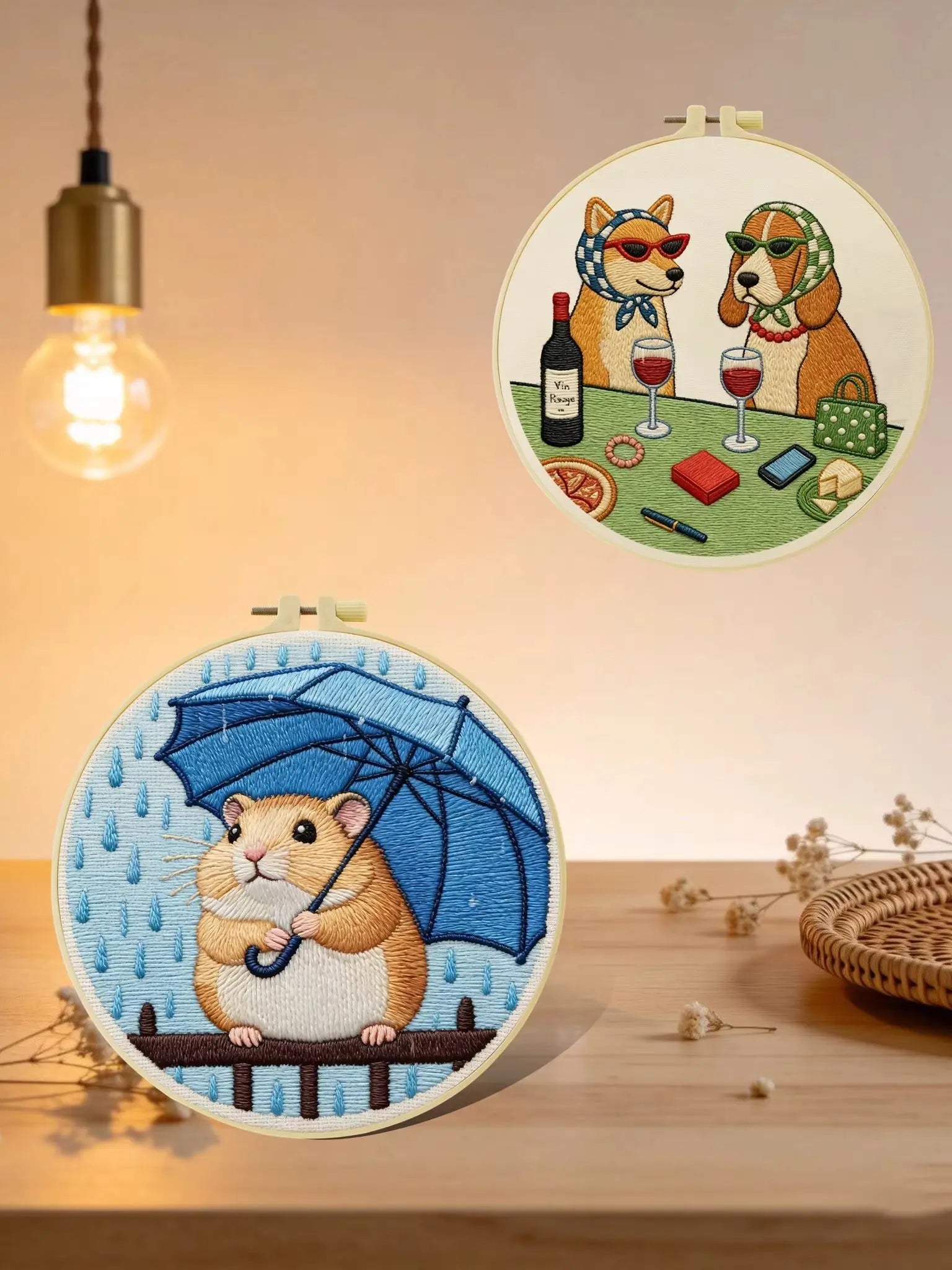 Dachshund’s Midnight Snack Embroidery Kit