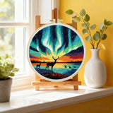 Northern Lights Deer Embroidery Kit