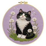 Dandelion Cat Embroidery Kit