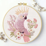 Blush Cockatoo Embroidery Kit
