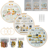 3-Piece Beginner Embroidery Stitch Learning Kit