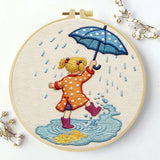 Rainy Day Puddle Jumper Embroidery Kit ☔💛