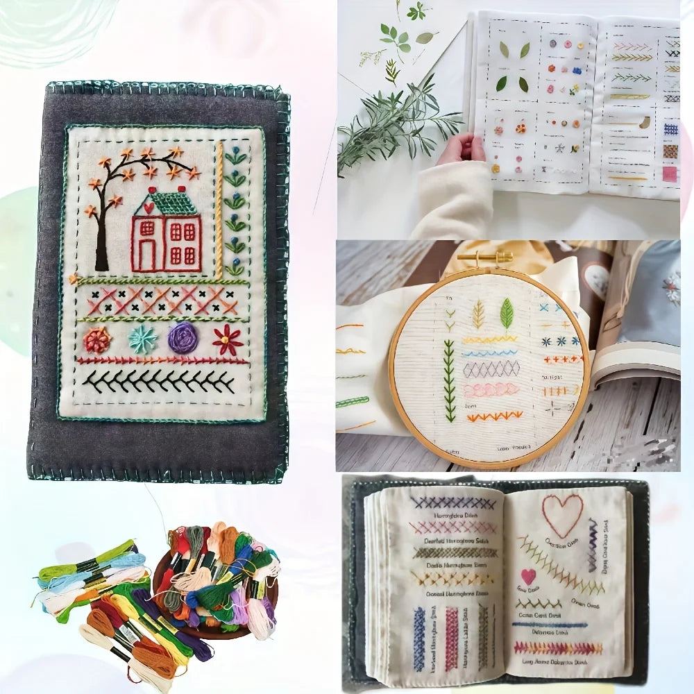 Embroidery Stitch Practice Book