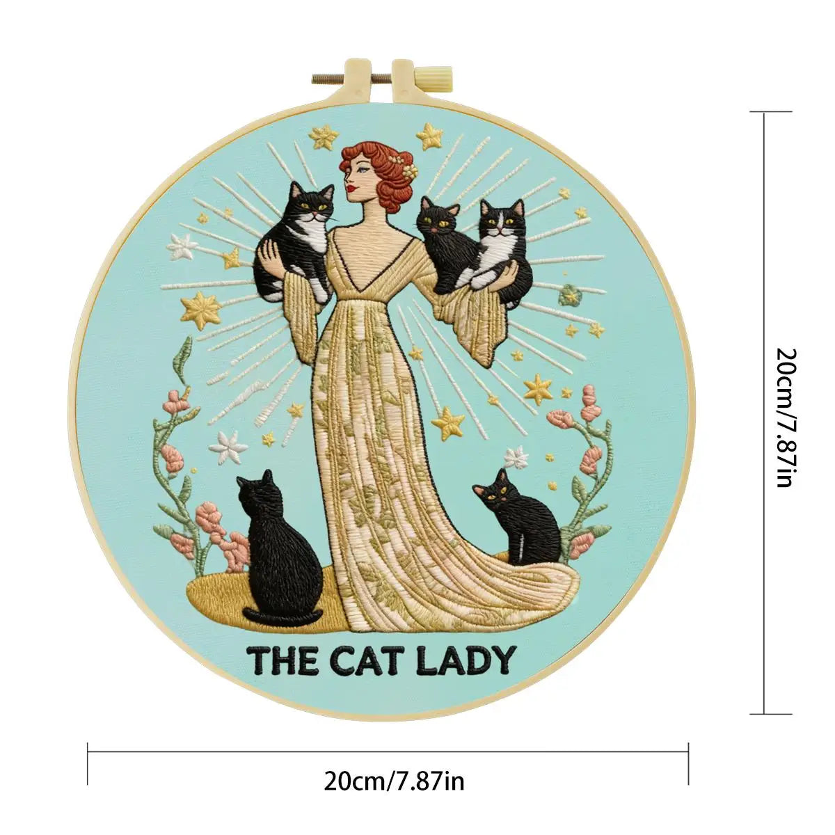 The Cat Lady Embroidery Kit