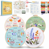 4-Piece Beginner Embroidery Learning Kit