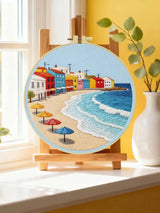 Seaside Village Embroidery Kit