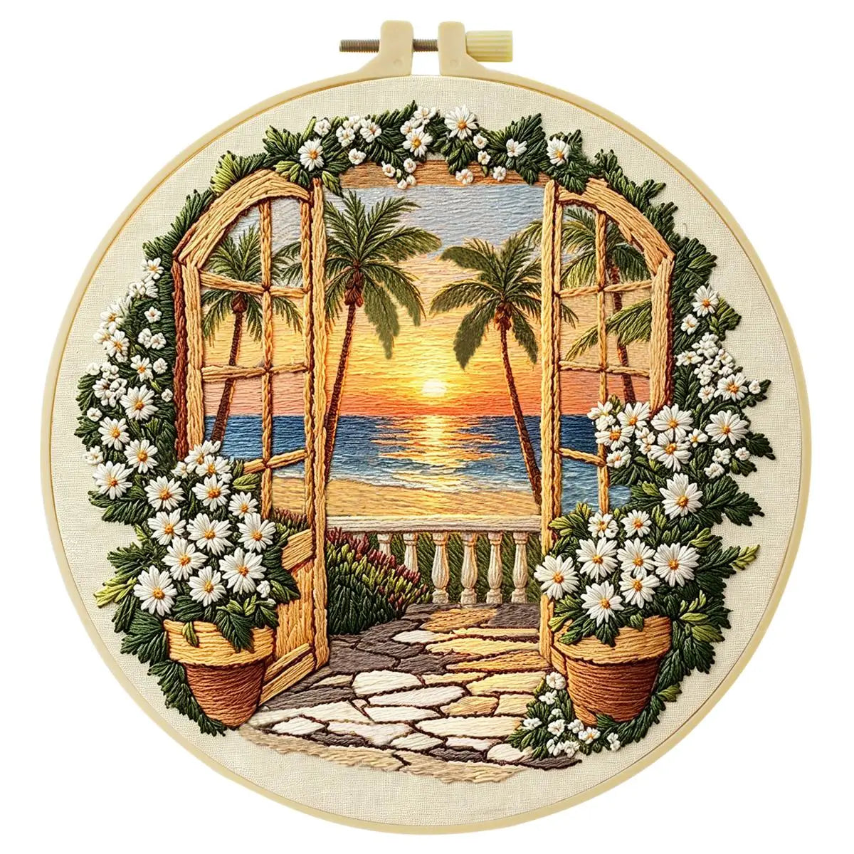 Sunset Paradise Embroidery Kit
