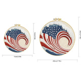 American Flag Wave Embroidery Kit