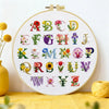 Floral Alphabet Embroidery Sampler Kit